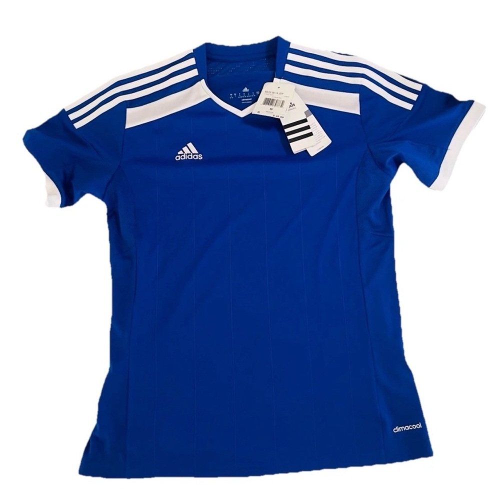 Adidas Womens Climacool Regista 14 Size S small Cobalt Blue  White Soccer Jersey